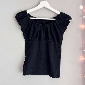 Brandy Melville black milkmaid top